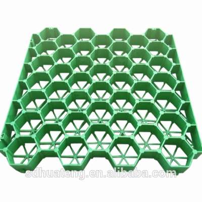 plastic grass lawn grid hexagon paver